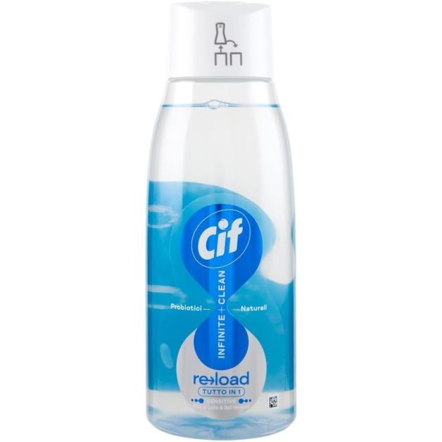 ЗАПАСКА Універсальний засіб для чищення Cif Infinite Clean Sensitive Lotus & Mineral Salt з пробіотичною технологією, 590 мл