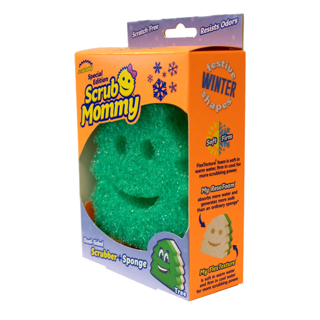 Губка для чищення Різдвяна ялинка Special Edition Scrub Mommy Christmas Tree