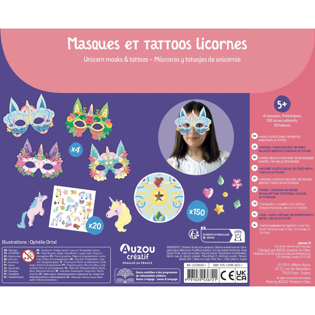 Набір для творчості Ausou Маски та наліпки