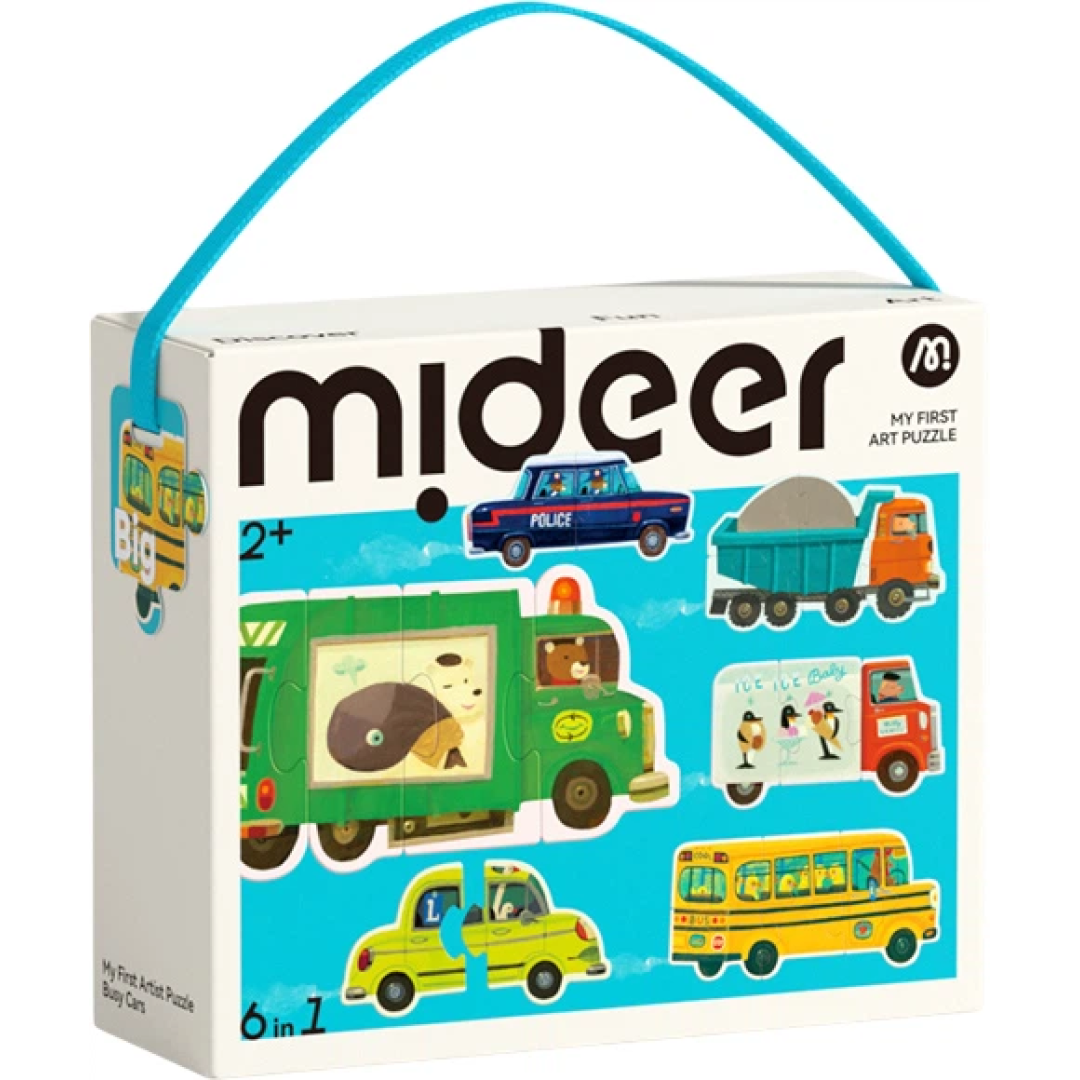 Мій перший пазл 6 в 1 Mideer Міський транспорт
