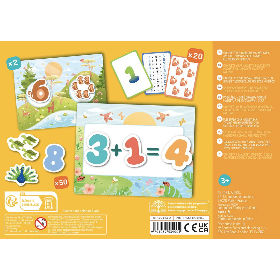 Моя маленька магнітна скринька Auzou Мої перші номери