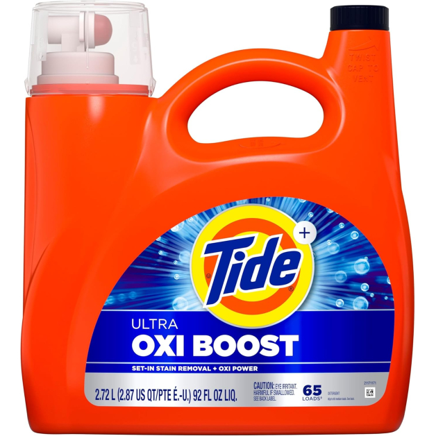 Рідкий засіб для прання Tide Ultra Oxi Boost Liquid Laundry Detergent (65 прань) 2,72 л 