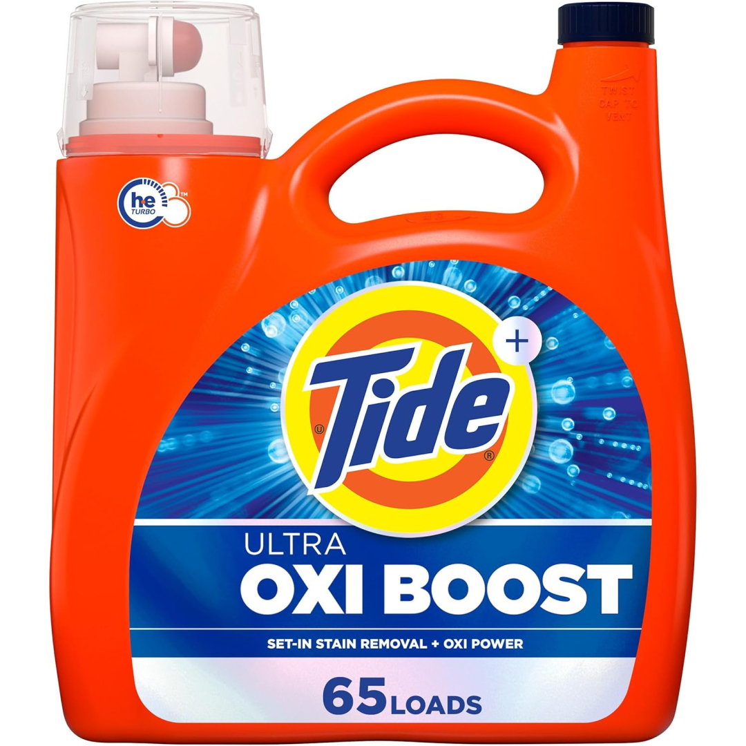 Рідкий засіб для прання Tide Ultra Oxi Boost Liquid Laundry Detergent (65 прань) 2,72 л 