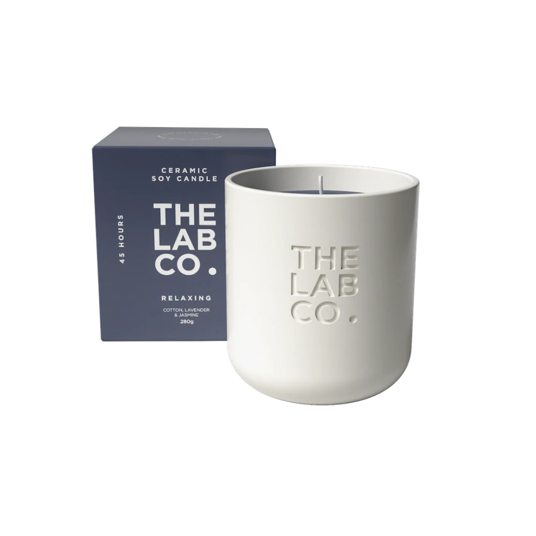 Розслаблююча свічка зі 100% соєвого воску THE LABCO. Relaxing 100% Soy Wax Candle, 280 г