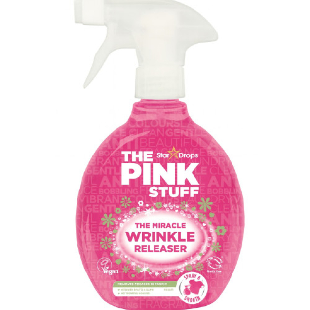 Спрей для розгладження складок на одязі The Pink Stuff Miracle Wrinkle Releaser, 500 мл