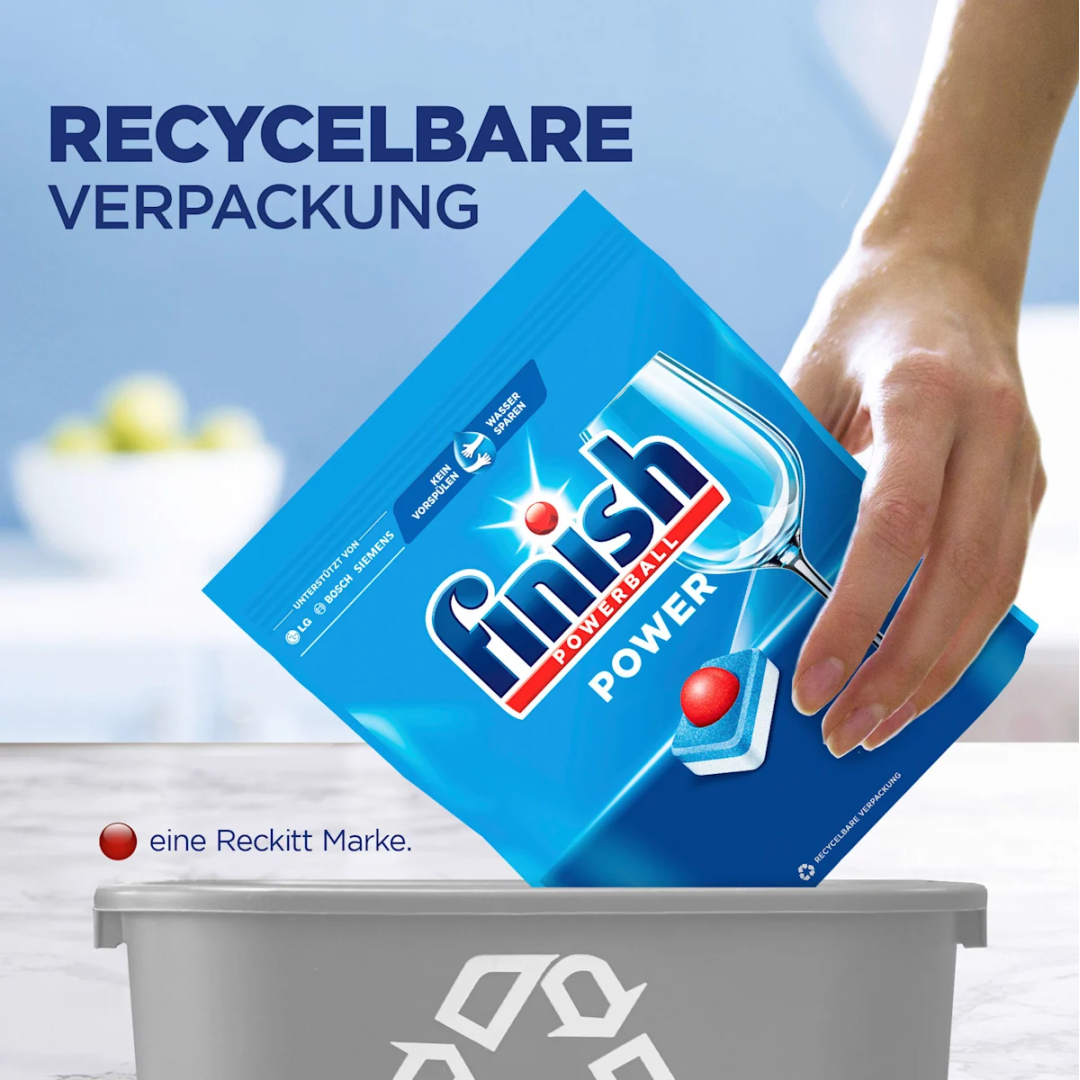 Капсули для посудомийних машин FINISH Powerball, 64 шт