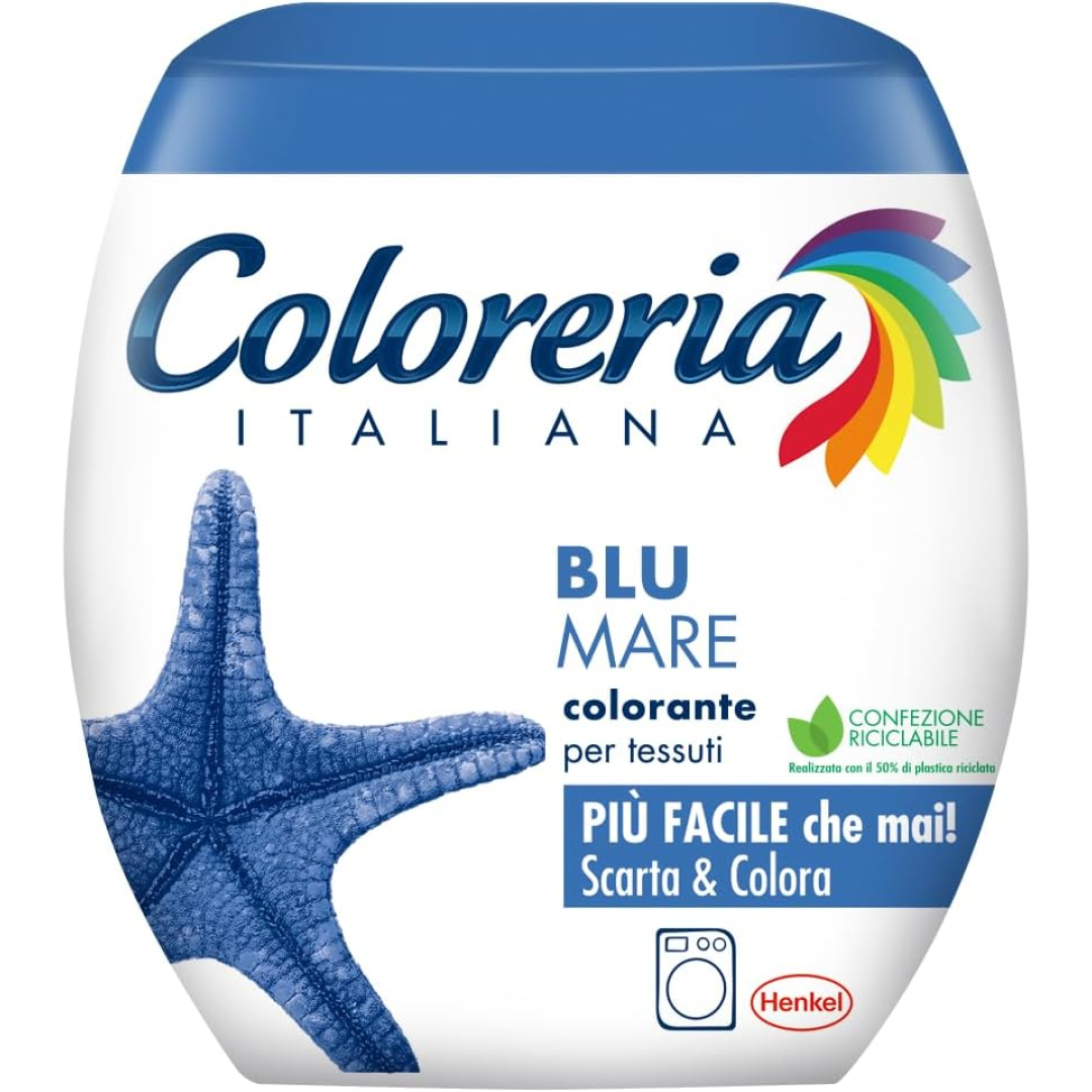 Фарба для одягу блакитне море Coloreria Blu Mare Coloreria Italia, 350 г 