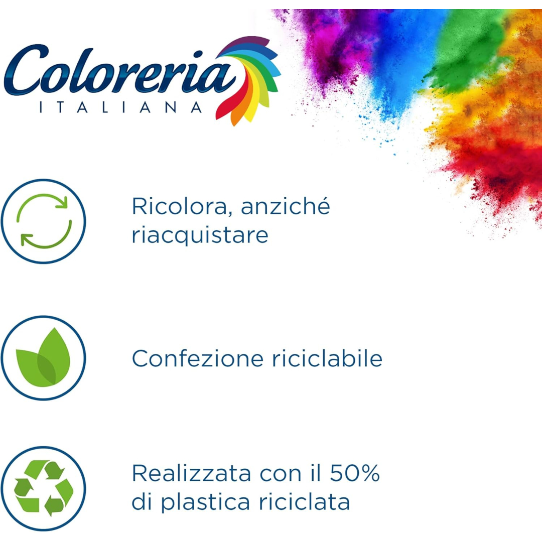 Фарба для одягу блакитне море Coloreria Blu Mare Coloreria Italia, 350 г 