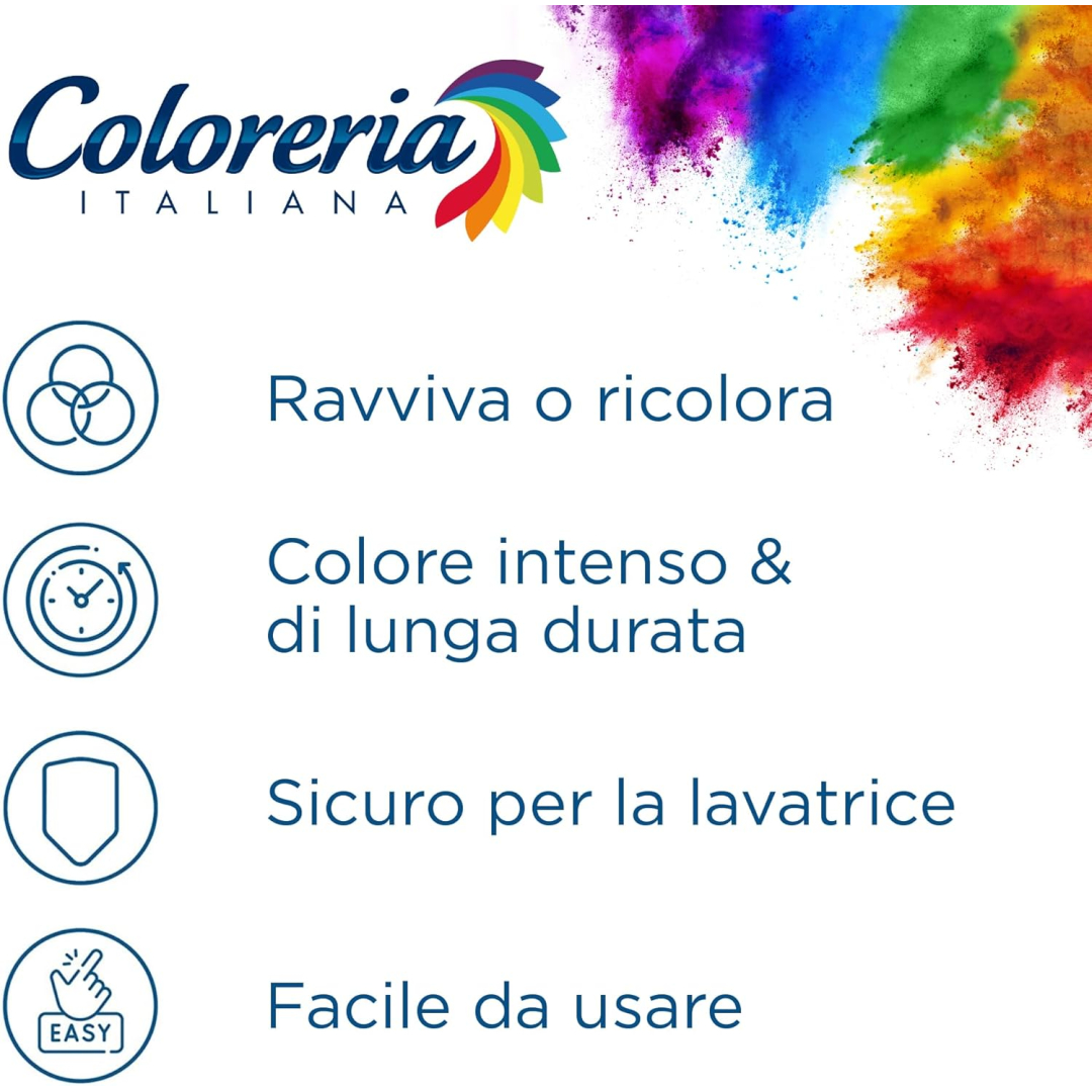 Фарба для одягу червоний тюльпан Coloreria Rosso Tulipano Coloreria Italia, 350 г