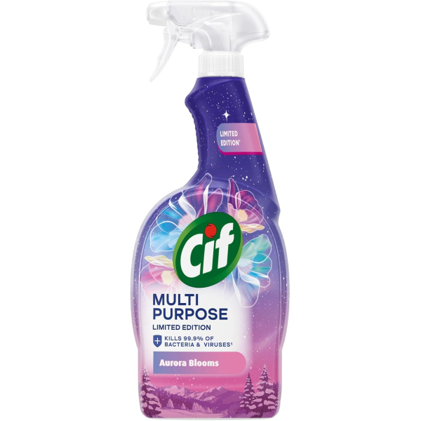 Універсальний засіб для прибирання Cif Antibacterial Spray Aurora Blooms Winter Edition, 750 мл