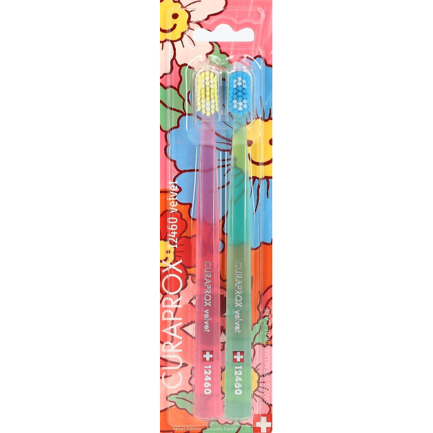 Набір зубних щіток CURAPROX VELVET 12460 Duo Special edition d-0.10mm 2 шт