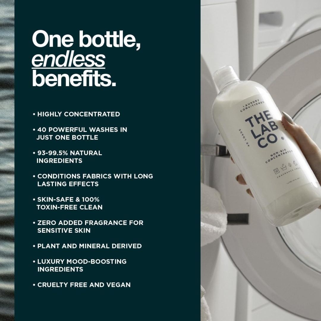 Кондиціонер для білизни The Lab Co. Без ароматизаторів Fragrance Free Fabric Conditioner (40 прань), 1 л