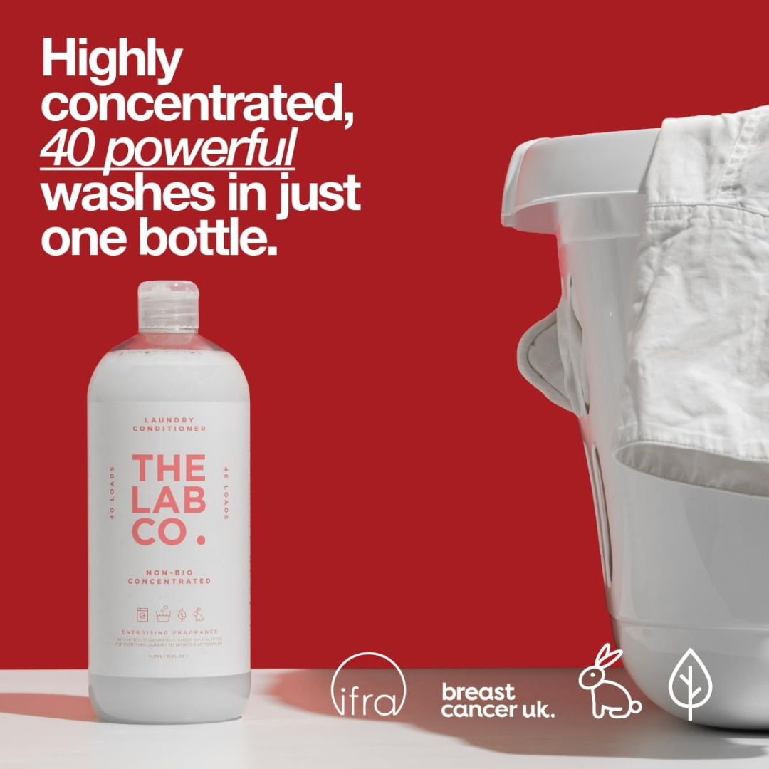Кондиціонер та пом'якшувач для білизни The Lab Co. Енергетичний аромат Energising Fabric Conditioner (40 прань), 1 л