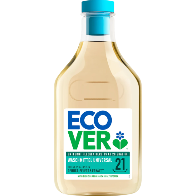 Рідкий засіб для прання ECOVER універсальний Гібіскус та Жасмин (21 прання), 750 мл