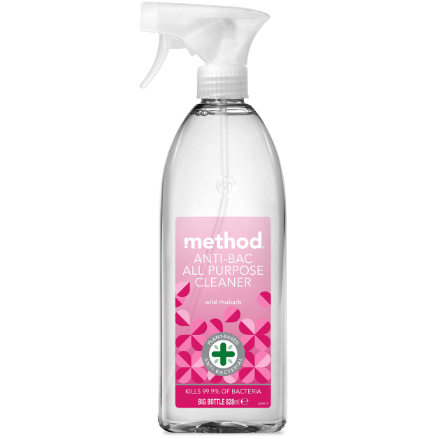 Антибактеріальний миючий засіб Method Дикий ревінь anti-bac all purpose cleaner - wild rhubarb, 828 мл