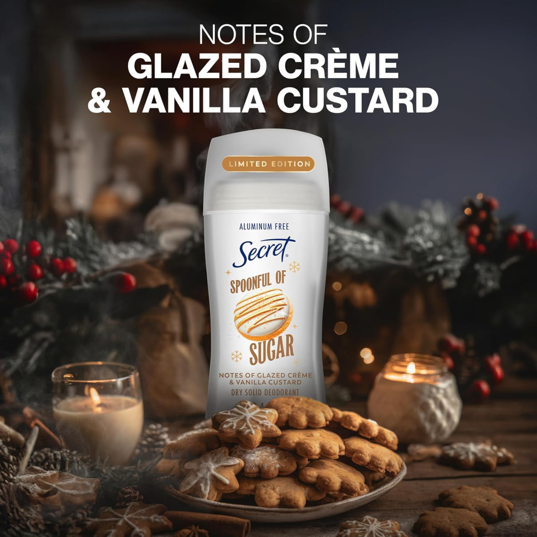 Антиперспірант-дезодорант Secret для жінок Без алюмінію Аромат цукру та заварного крему