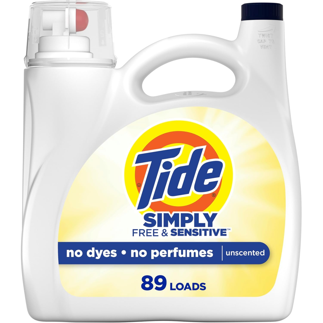Рідкий засіб для прання Tide Без аромату Simply Free & Sensitive Scent (89 прань), 3,46 л