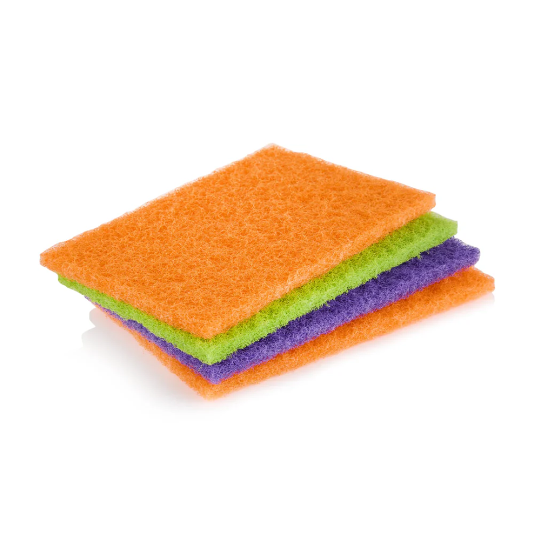 Губки для чищення міцні Minky 4 Brites Scouring Pads різні кольори, 4 шт