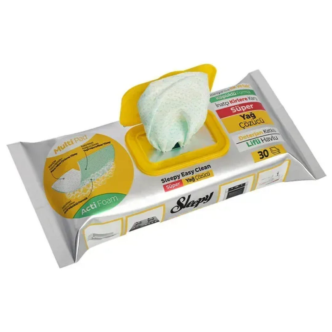 Вологі серветки для прибирання кухні Sleepy Easy Clean, 30 шт