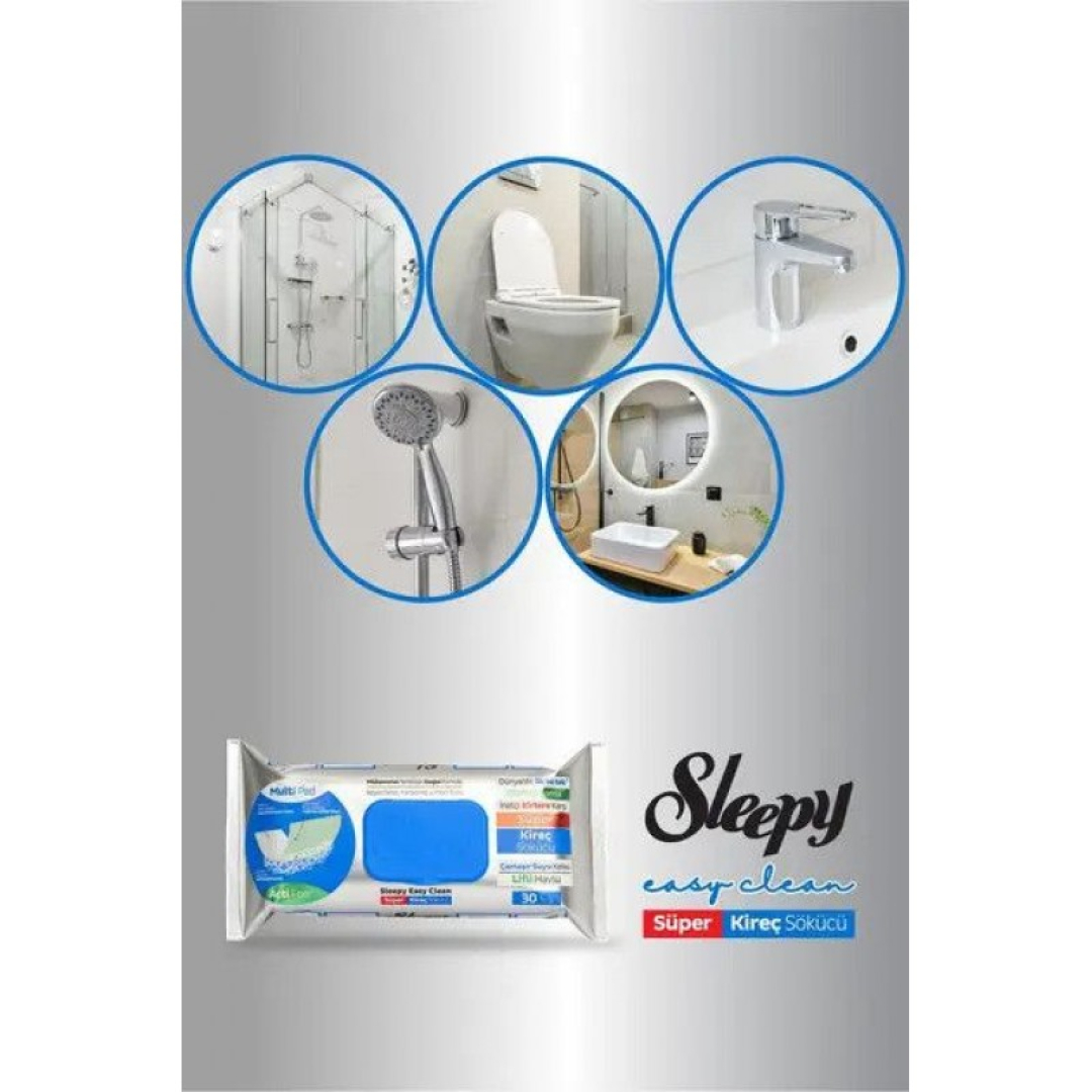 Вологі серветки для прибирання ванної кімнати Sleepy Easy Clean, 30 шт