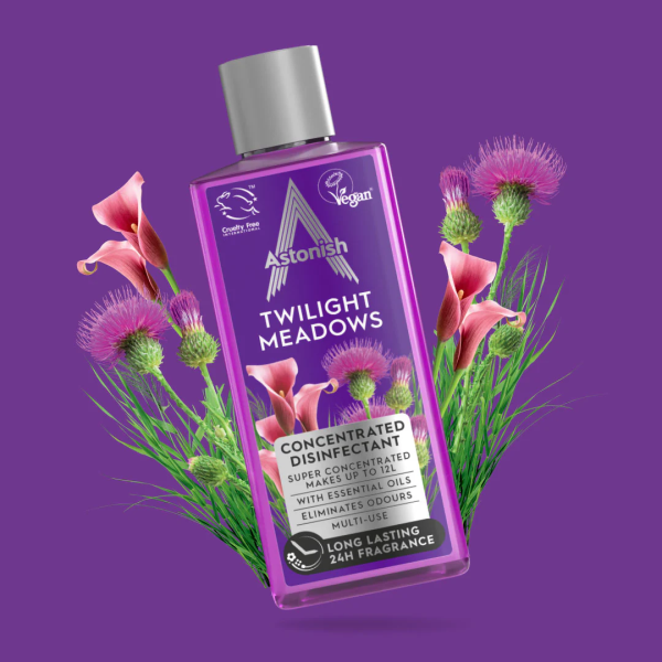 Концентрований дезінфікуючий засіб Astonish Twilight Meadows, 300 мл