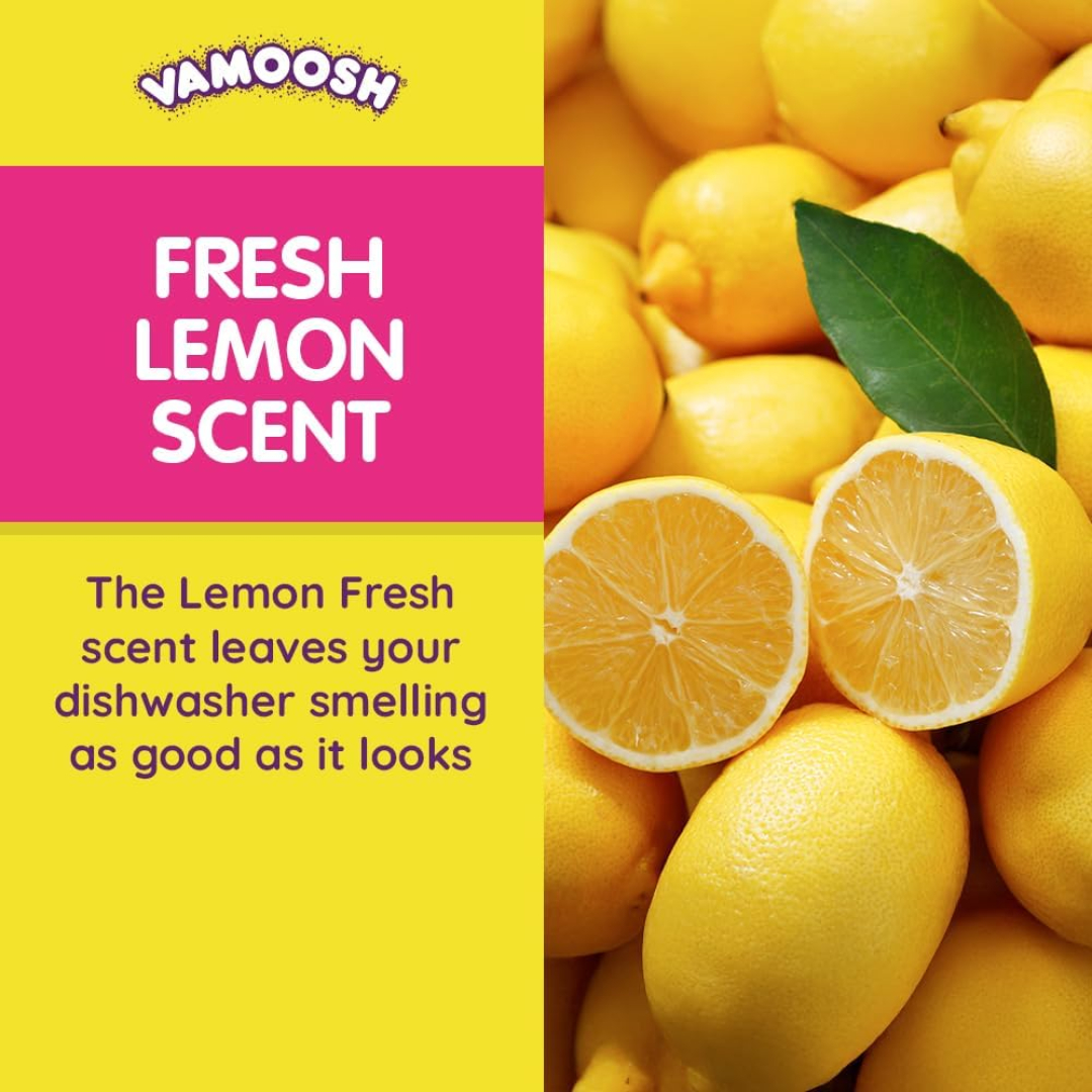 Очисник для посудомийних машин, розчиняє залишки їжі Vamoosh Dishwasher Cleaner and Descaler
