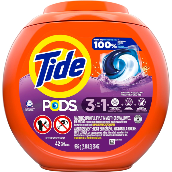 Капсули для прання Tide PODS з ароматом Весняний луг, 42 шт