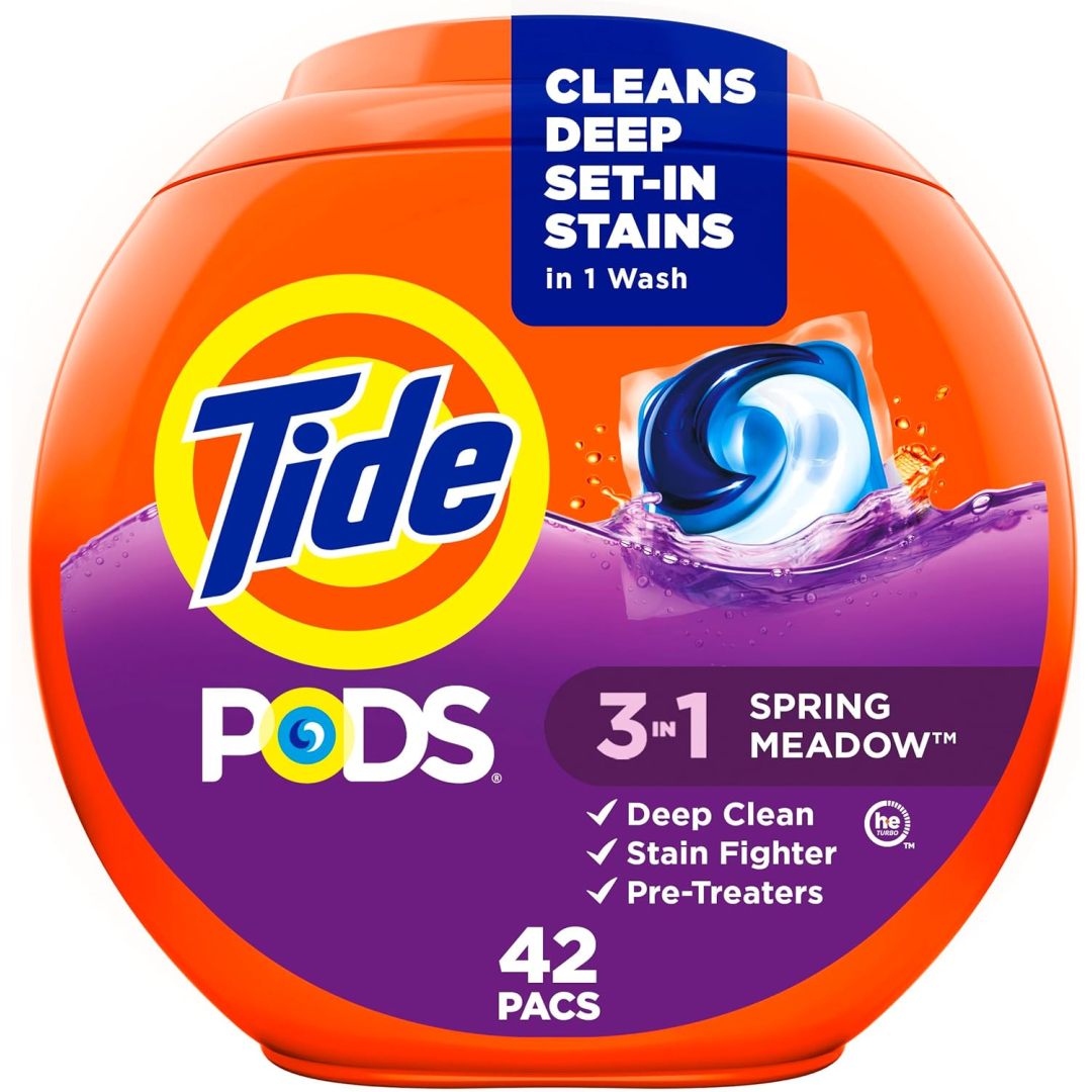 Капсули для прання Tide PODS з ароматом Весняний луг, 42 шт