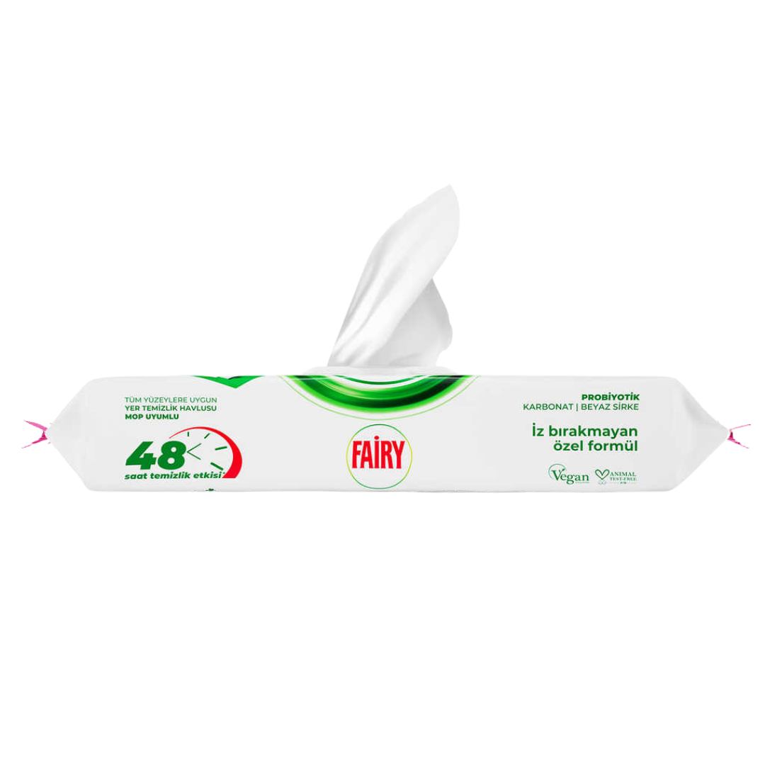 Серветки вологі для прибирання підлоги Fairy Power Квітка лілії, 50 шт