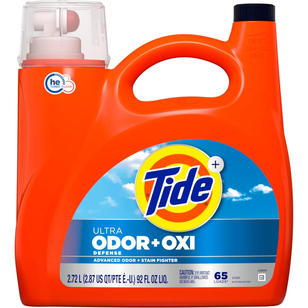 Рідкий засіб для прання для боротьби з запахом і плямами Tide (65 прань), 2,72 л