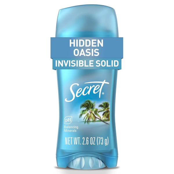 Дезодорант-антиперспірант твердий Secret Hidden Oasis з ароматом прихований оазис, 73 г