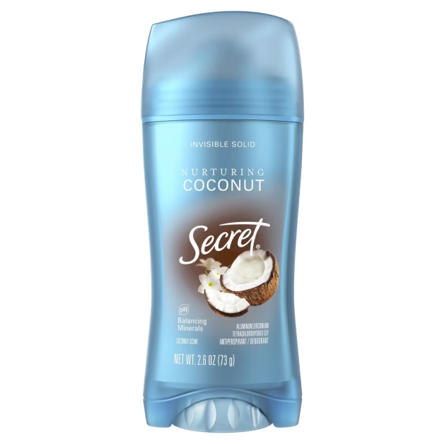 Дезодорант-антиперспірант твердий Secret Nurturing Coconut з ароматом кокосу, 73 г