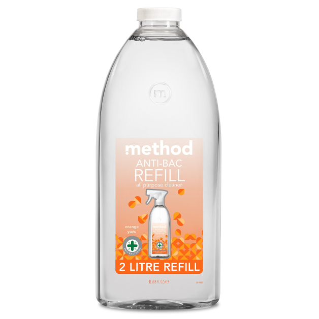 ЗАПАСКА Антибактеріальний миючий засіб Method anti-bac all purpose cleaner - orange yuzu, 2 л