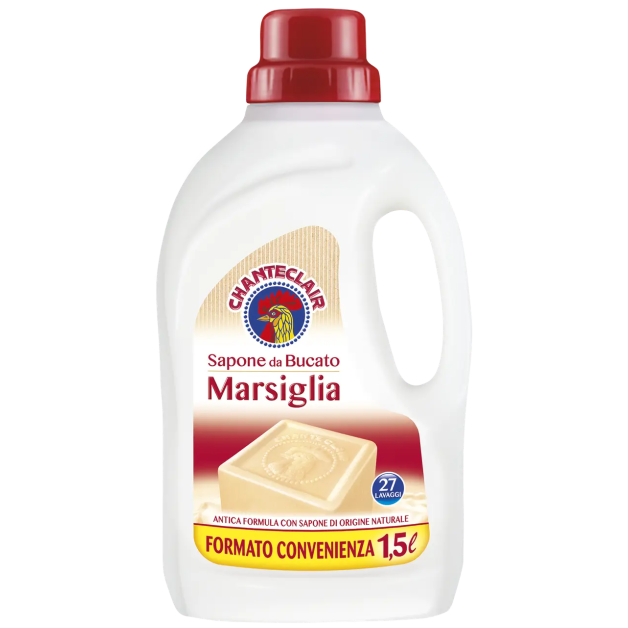 Рідкий засіб для прання Chanteclair MARSIGLIA Марсельске мило (27 прань), 1,5 л