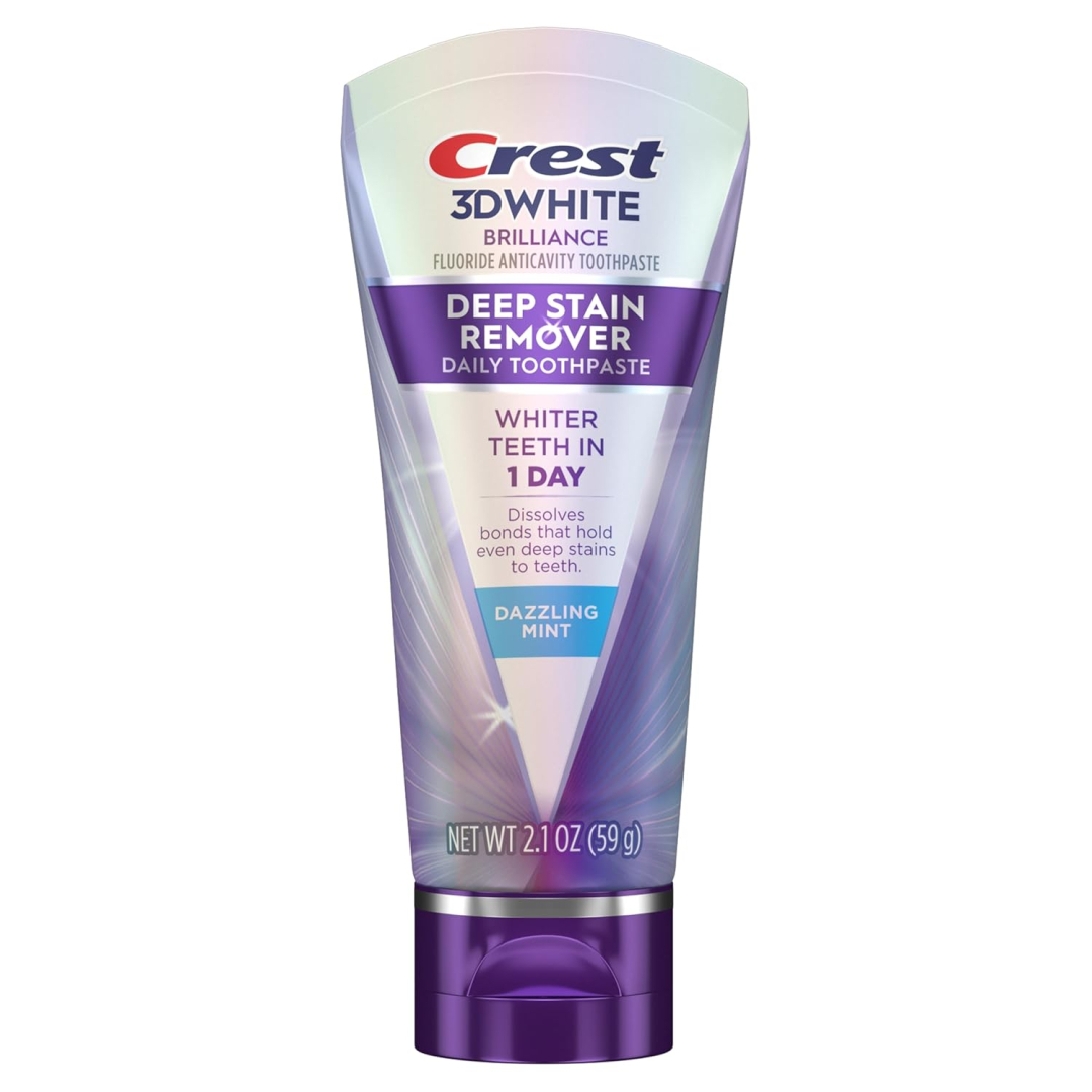 Зубна паста відбілююча Crest 3DWhite Brilliance Deep Stain Remover Dazzling Mint, 59 г