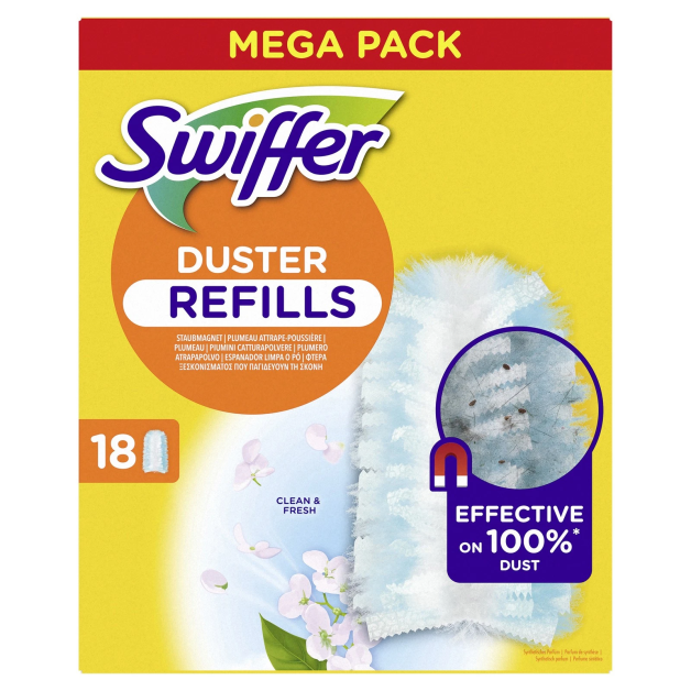 Змінні насадки для щітки Swiffer Duster з ароматом чистоти, 18 шт