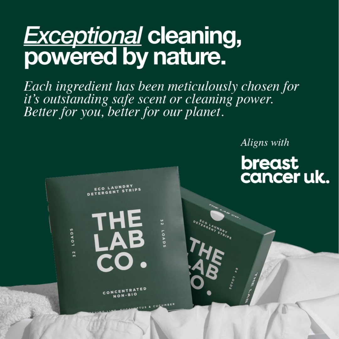 Серветки для прання універсальні The Lab Co. Refreshing Laundry Detergent Strips Освіжаючий аромат, 32 шт