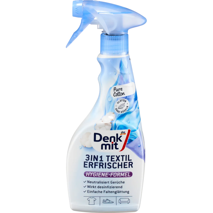 Нейтралізатор запахів для текстилю 3в1 Denkmit Чиста бавовна, 500 мл