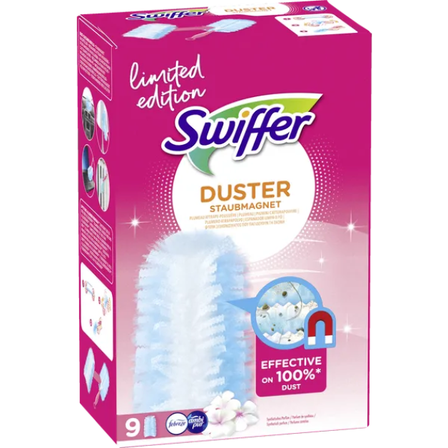 Змінні насадки для щітки від пилу Swiffer з ароматом квітів, 9 шт