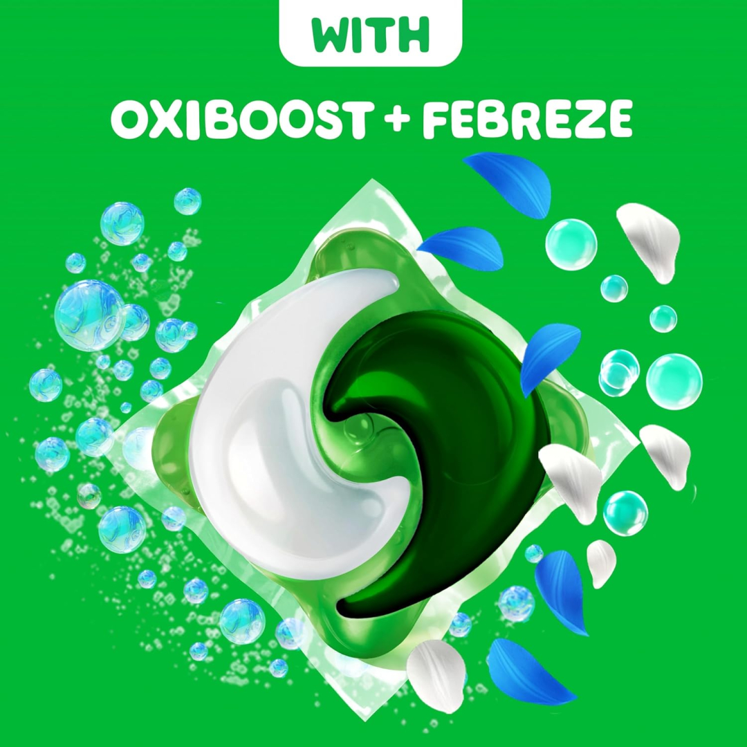 Капсули для прання Gain ultra oxi febreze, 112 шт