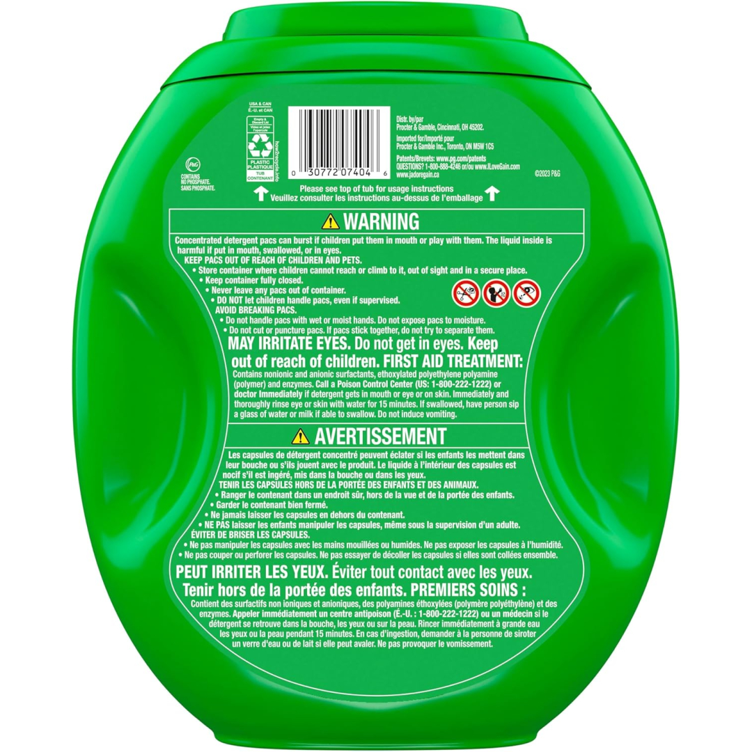 Капсули для прання Gain ultra oxi febreze, 112 шт