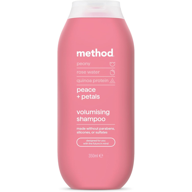 Шумпунь для об'єму Method Volumising Shampoo з ароматом пелюстків півонії та троянди, 350 мл