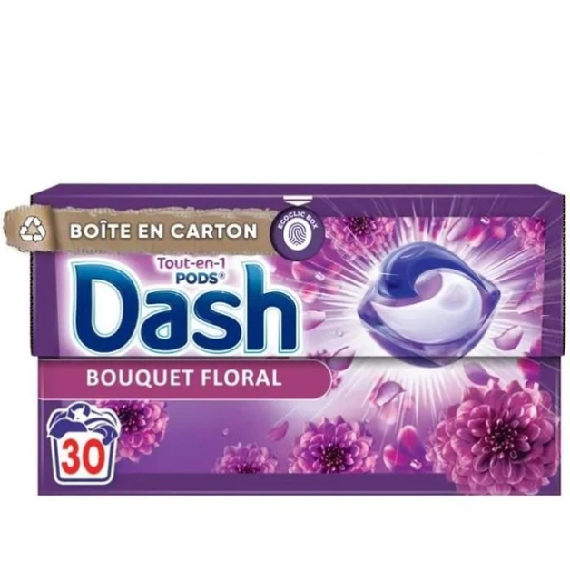Капсули для прання Dash аромат квітів, 30 шт