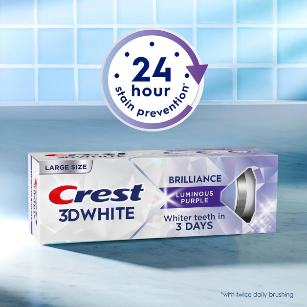 Відбілююча зубна паста Crest 3D White Brilliance Luminous Purple, 130 г
