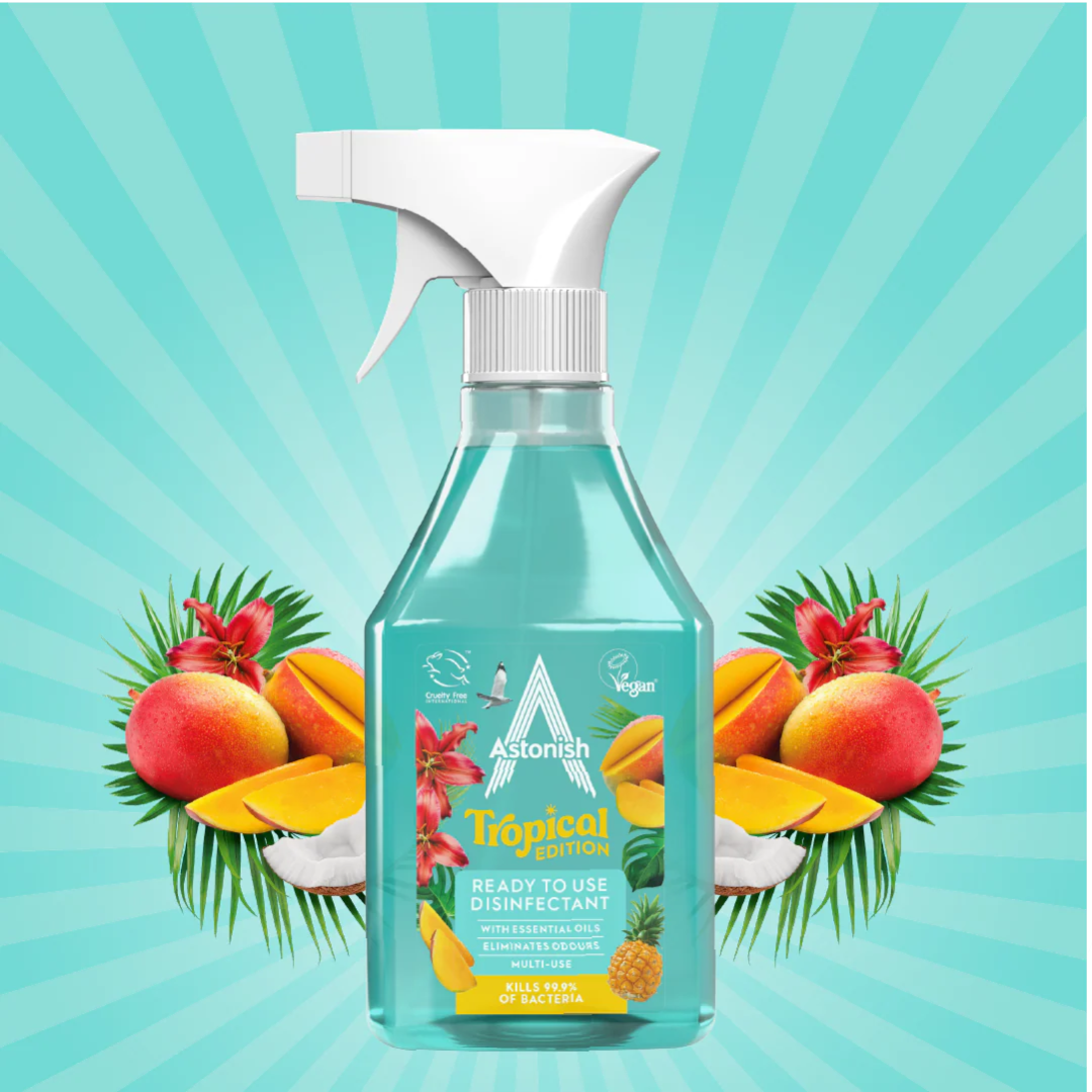 Дезінфікуючий очищувач без хлору Astonish Тропічний бриз, 550 мл