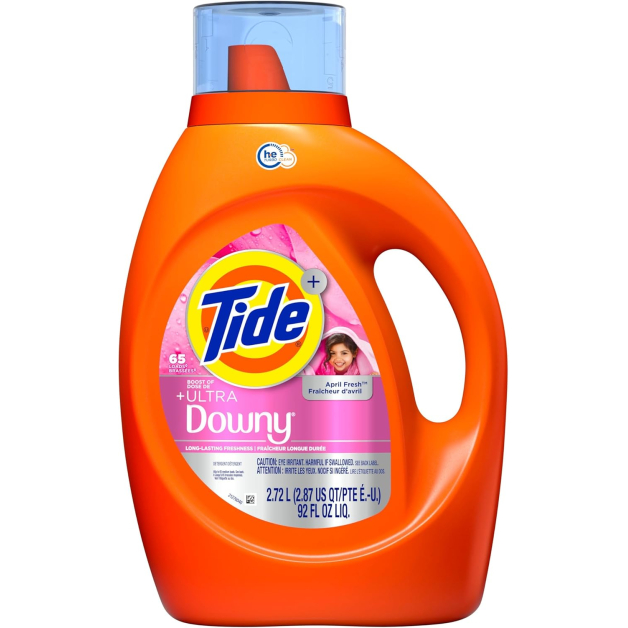 Гель для прання Tide Plus Boost of Ultra Downy Liquid Laundry Detergent, April Fresh Scent (65 прань), 2,72 л