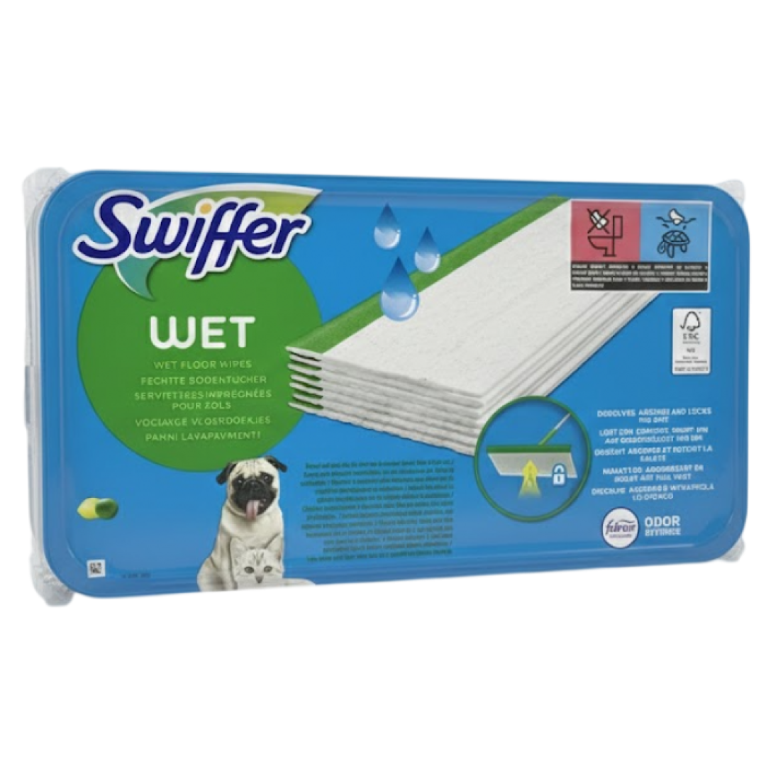Вологі серветки до швабри Swiffer Wet Pet з ароматом лимону, 20 шт