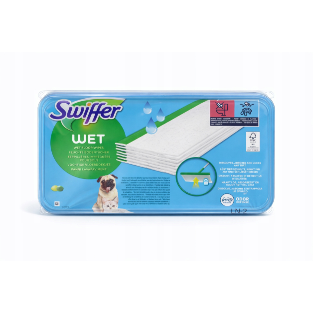 Вологі серветки до швабри Swiffer Wet Pet з ароматом лимону, 20 шт