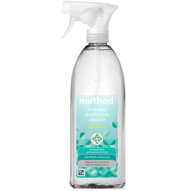 Антибактеріальний засіб для чищення ванної кімнати Method anti-bac bathroom cleaner - water mint, 828 мл