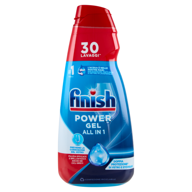 Гель для миття посуду в посудомийній машині FINISH Power Gel All In One, 600 мл